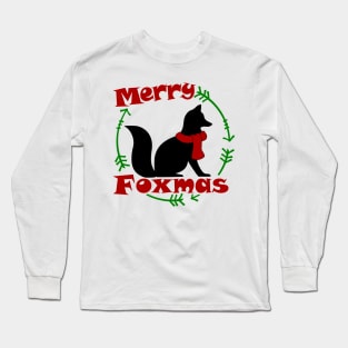 merry foxmas Long Sleeve T-Shirt